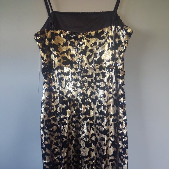 NWT Leopard-BEADed Mini-Dress~ Size: Xs - Picture 1 of 11